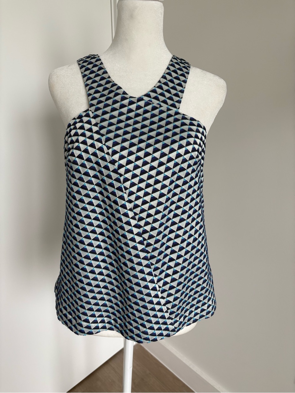 NWT Anthropologie HD in Paris geometric patterned jacquard tank top